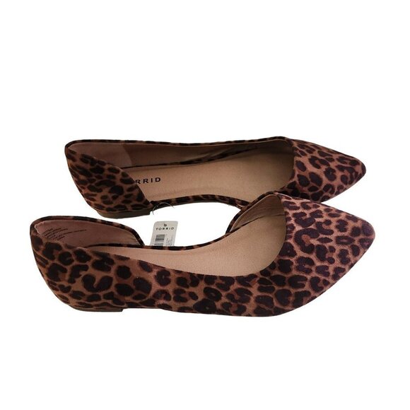 Torrid NWT D'Orsay Leopard Flat Mobwife Size 8W - Picture 1 of 8
